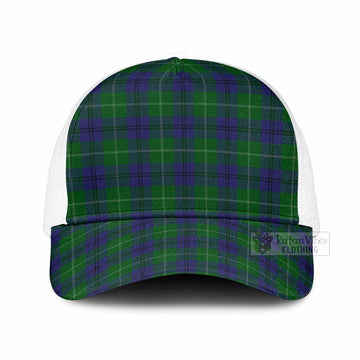 Oliphant Tartan Mesh Trucker Cap One Size (Adjustable) White - Tartan Vibes Clothing