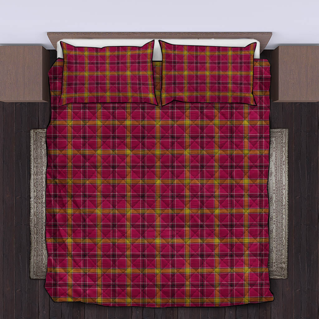 O'Meehan Tartan Quilt Bed Set King - Tartan Vibes Clothing