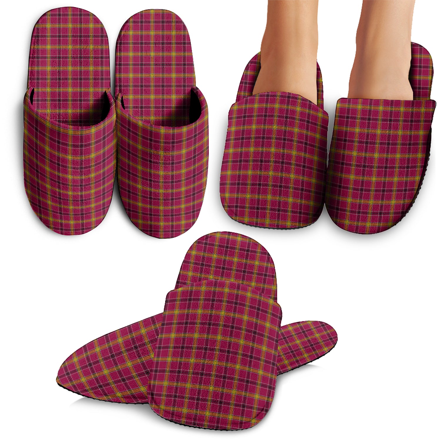 O'Meehan Tartan Home Slippers - Tartanvibesclothing Shop