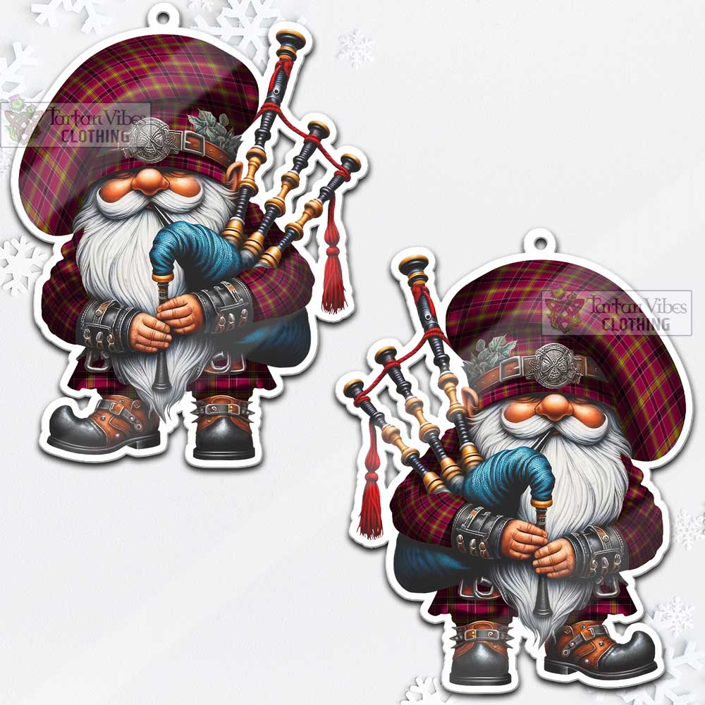 Tartan Vibes Clothing O'Meehan Tartan Badpiper Gnome Christmas Ornament