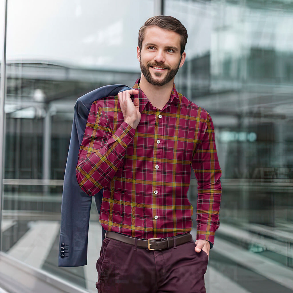 omeehan-tartan-long-sleeve-button-up-shirt