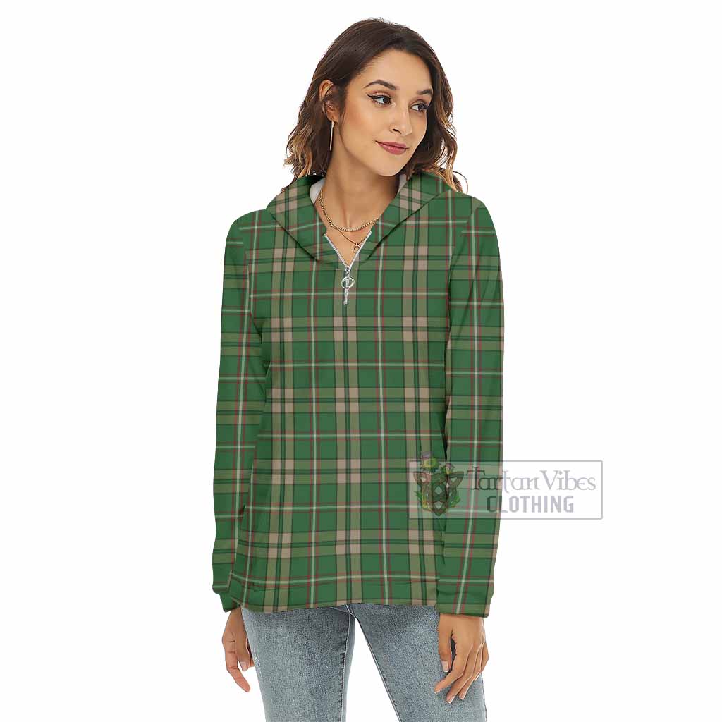O'Neill (Neill) Tartan Women's Borg Fleece Hoodie with Half Zip - Tartan Vibes Clothing