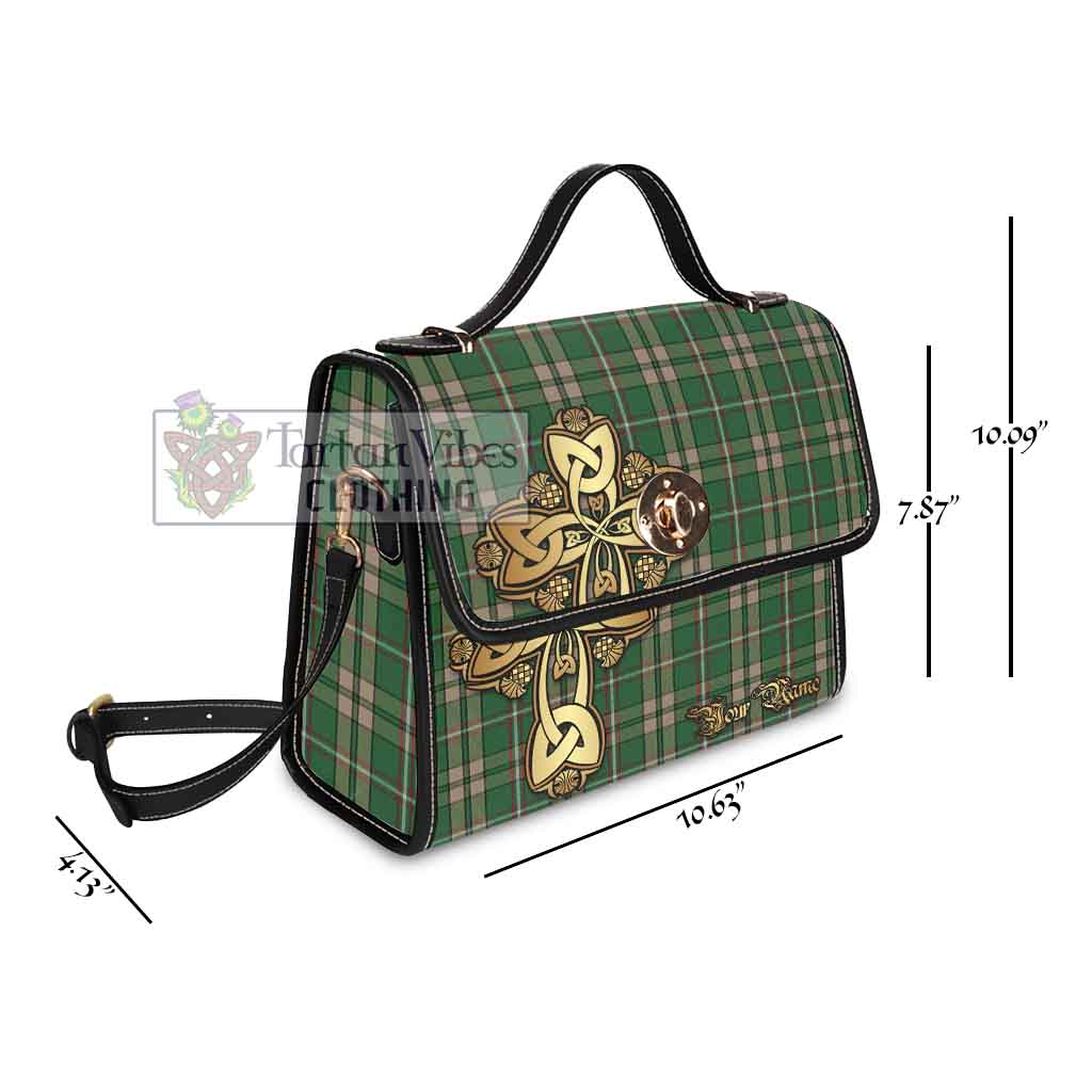 O'Neill (Neill) Tartan Waterproof Canvas Bag Golden Thistle Celtic Cross Style - Tartan Vibes Clothing