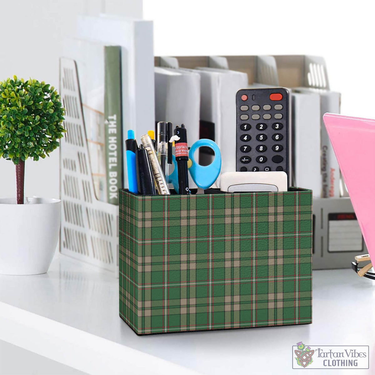 O'Neill (Neill) Tartan Pen Holder One Size 5.9"(L)*2.7"(W)*4.3"(H) - Tartan Vibes Clothing