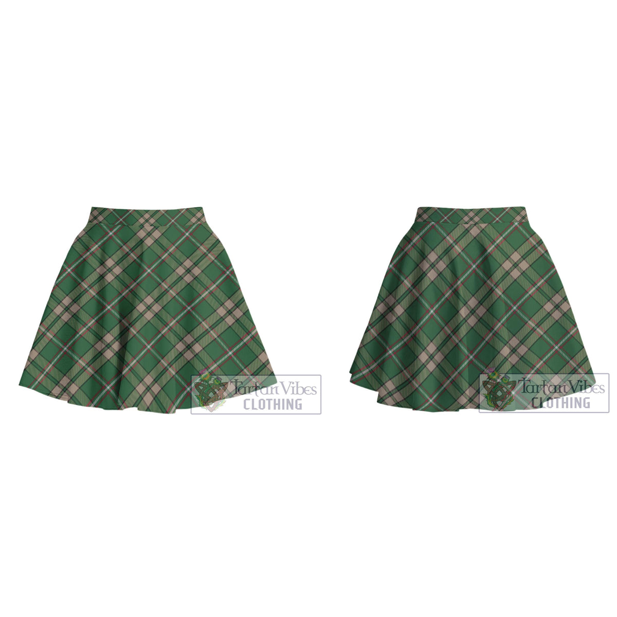 O'Neill (Neill) Tartan Women's Plated Mini Skirt Cross Style - Tartan Vibes Clothing