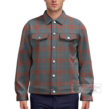 O'Neill Red (Neill Red) Weathered Tartan Unisex Lapel Cotton Jacket