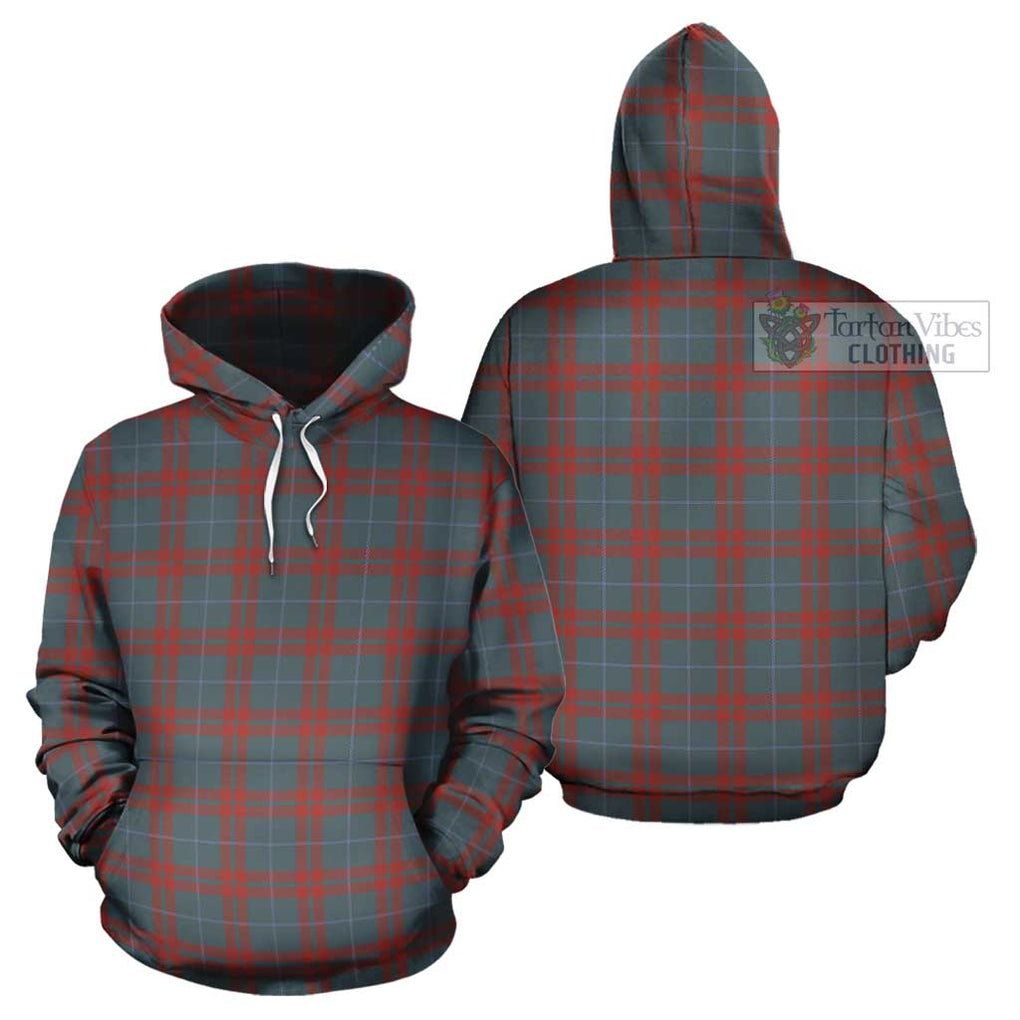 O'Neill Red (Neill Red) Weathered Tartan Cotton Hoodie Pullover Hoodie - Tartan Vibes Clothing