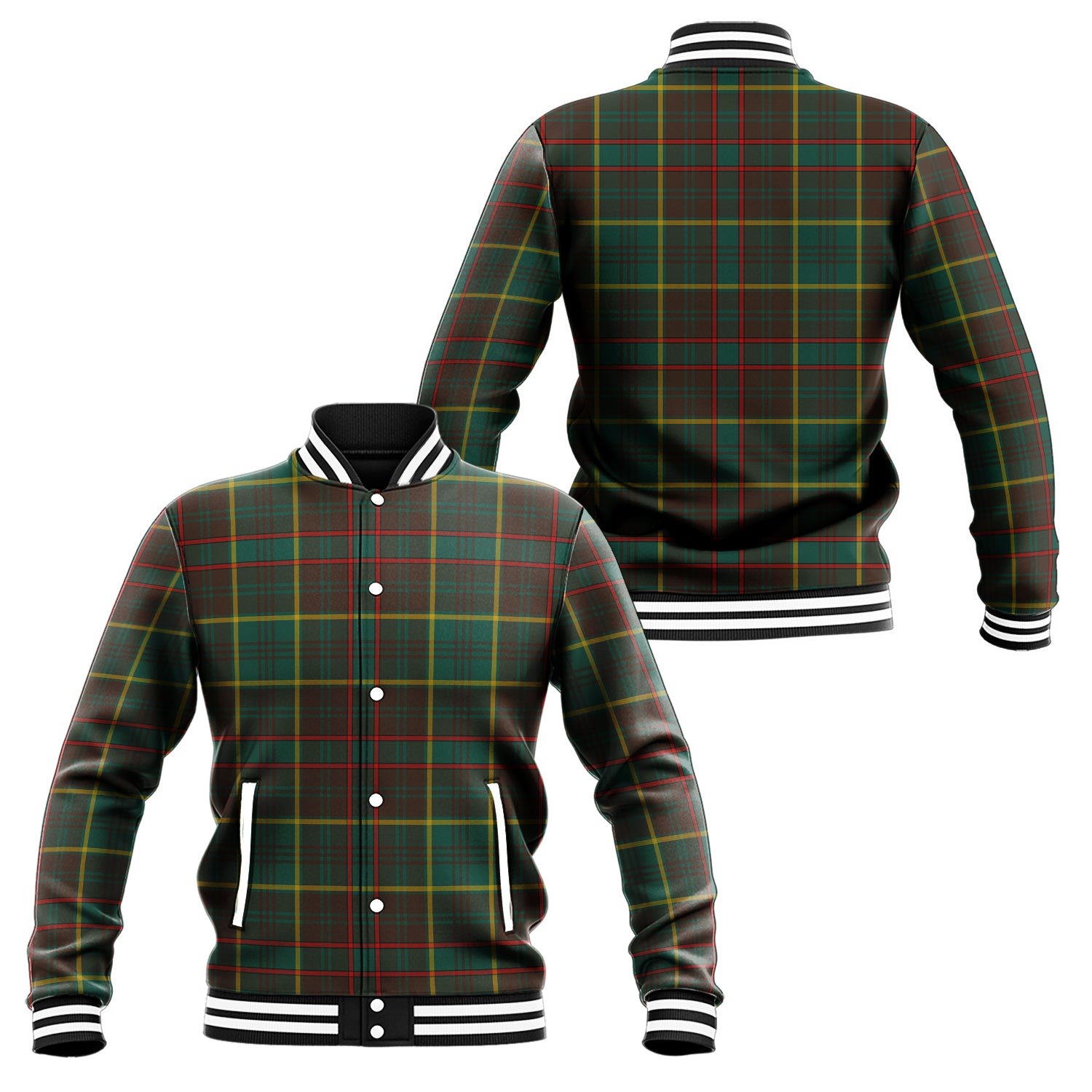 ontario-province-canada-tartan-baseball-jacket