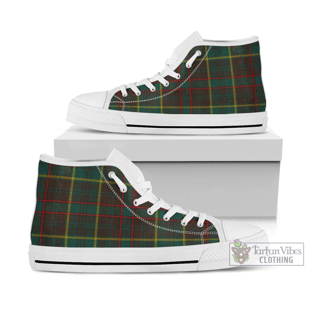 Tartan Vibes Clothing Ontario Province Canada Tartan High Top Shoes