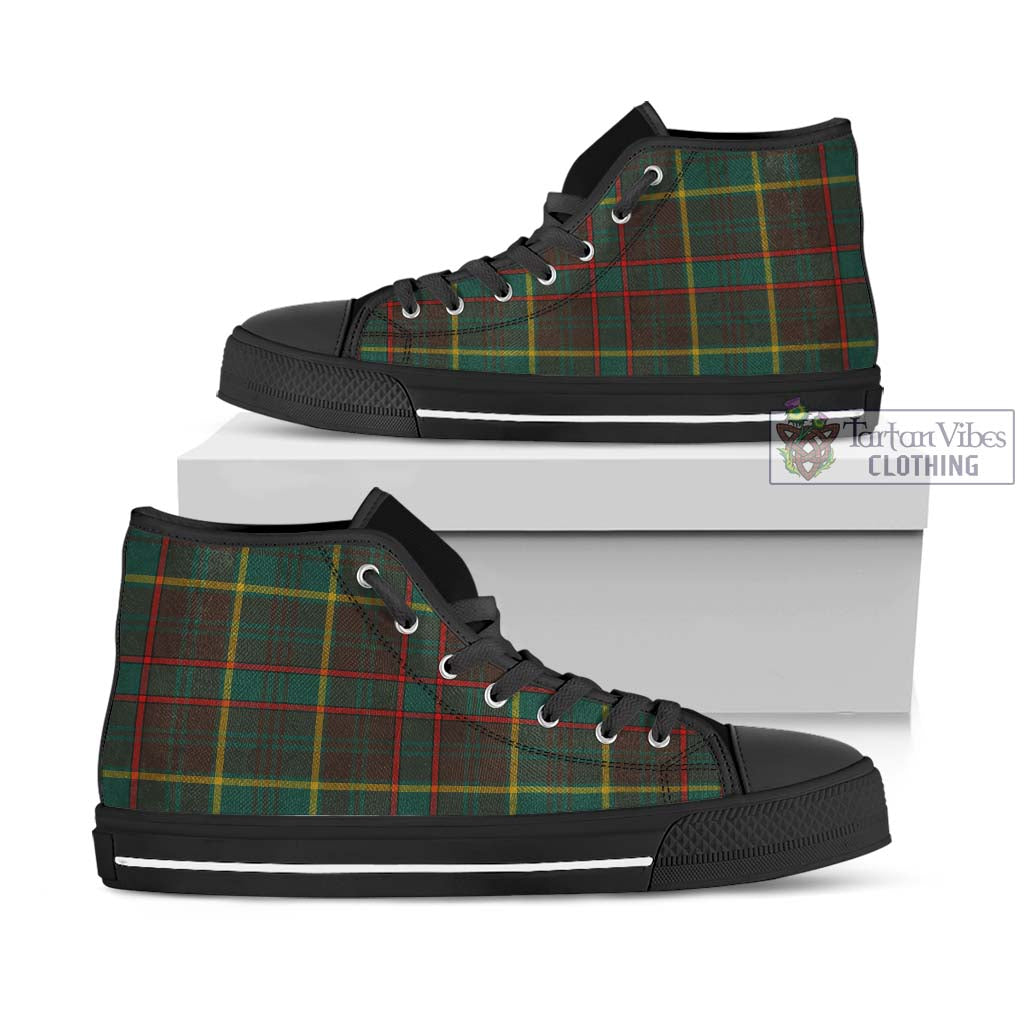 Tartan Vibes Clothing Ontario Province Canada Tartan High Top Shoes