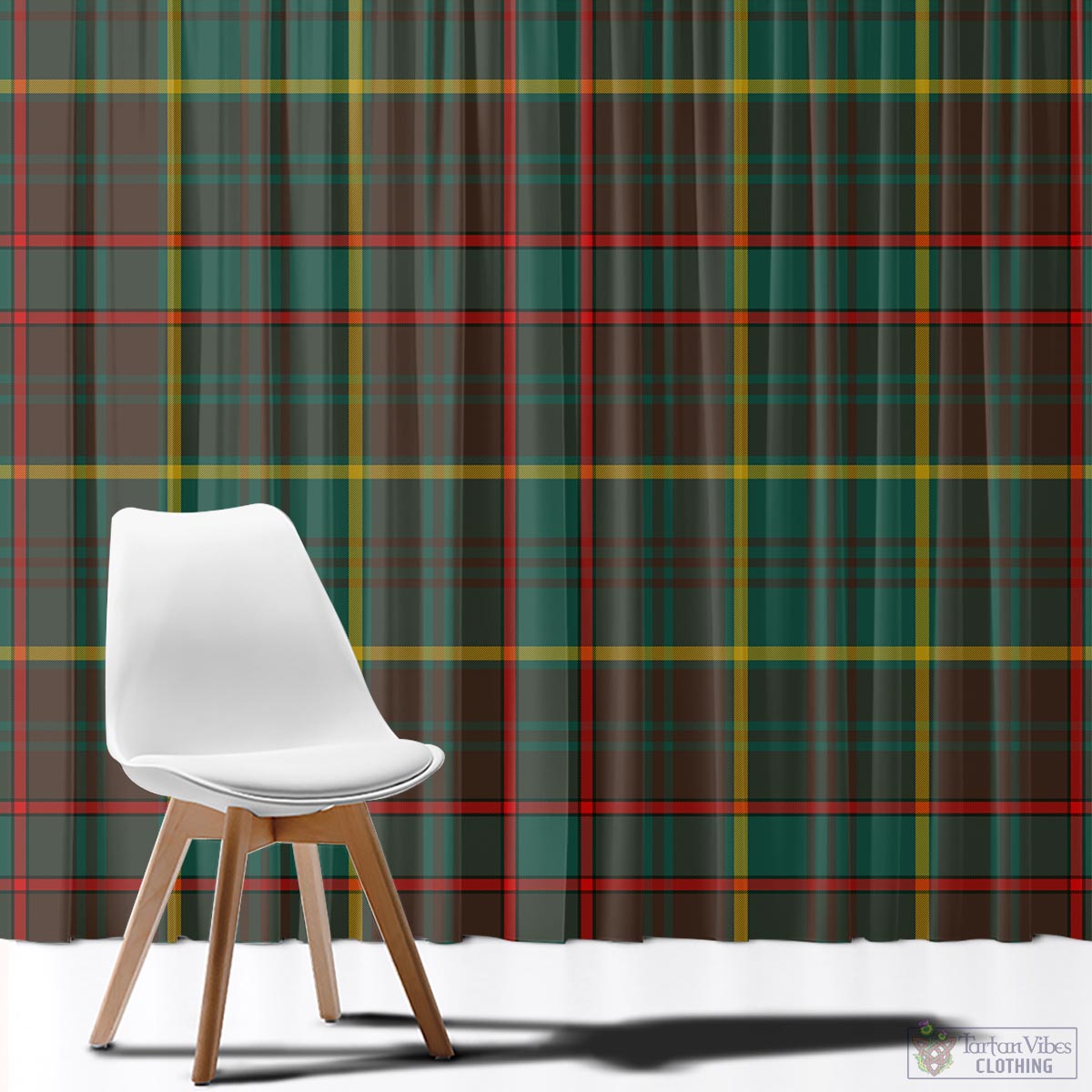 Ontario Province Canada Tartan Window Curtain