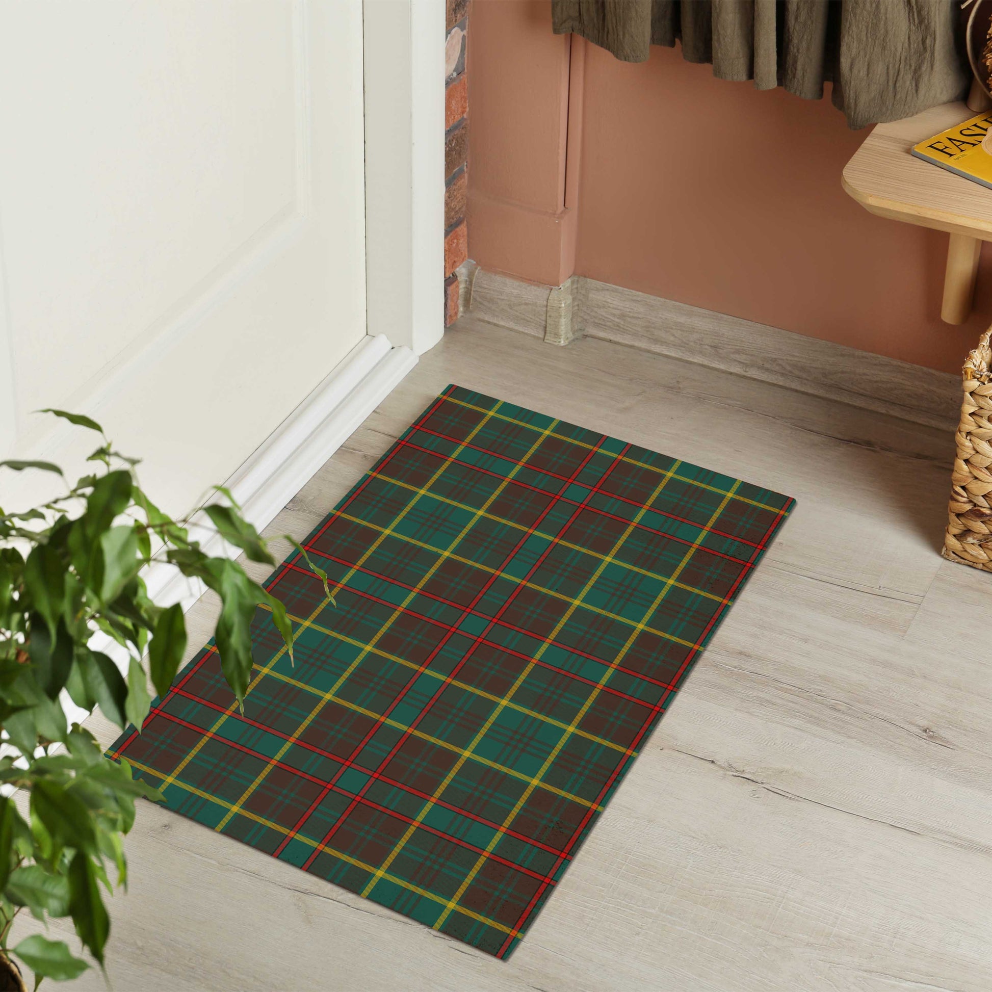 Ontario Province Canada Tartan Door Mat - Tartanvibesclothing