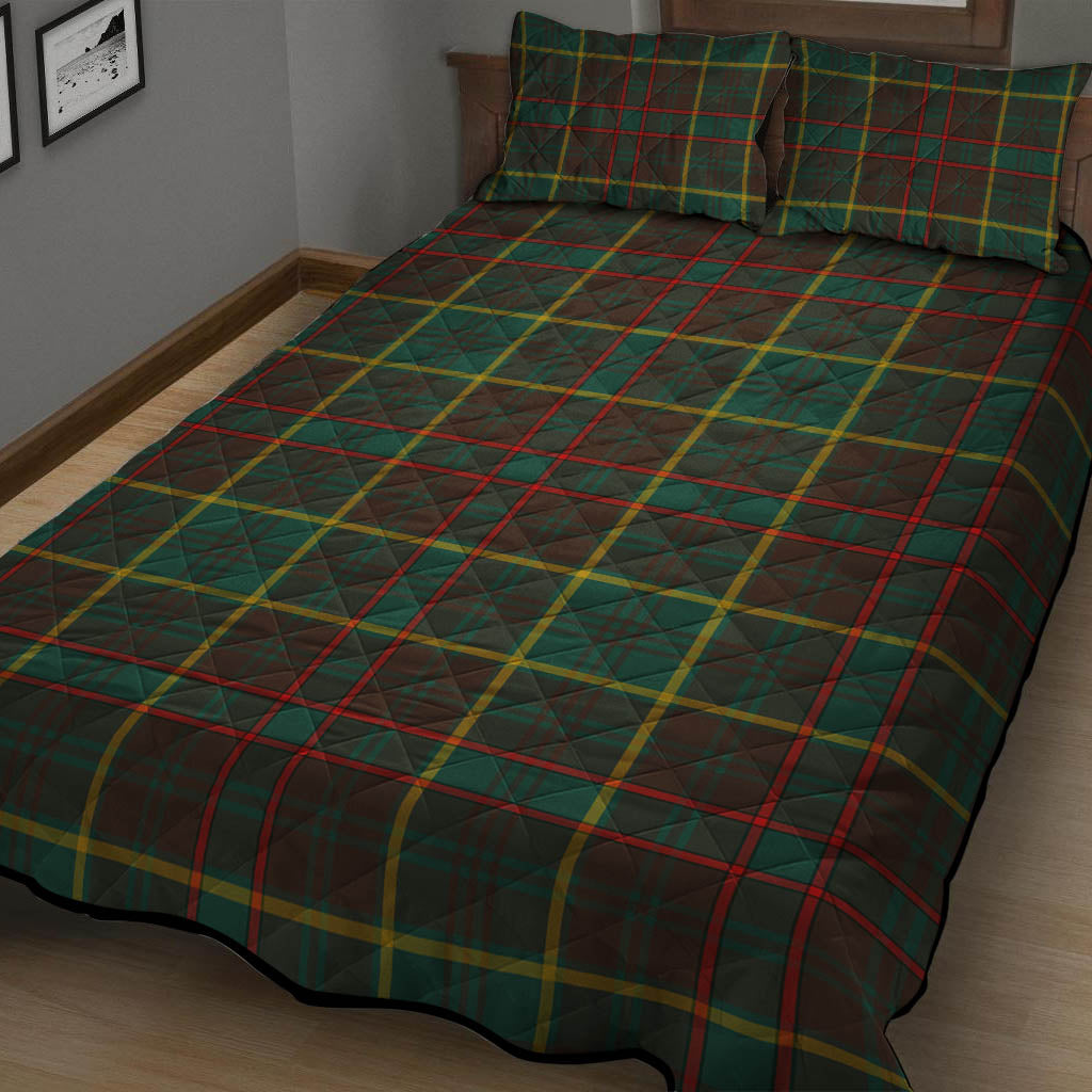 Ontario Province Canada Tartan Quilt Bed Set - Tartan Vibes Clothing