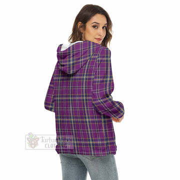 O'Riagain Tartan Women's Borg  Half Zip Fleece Hoodie