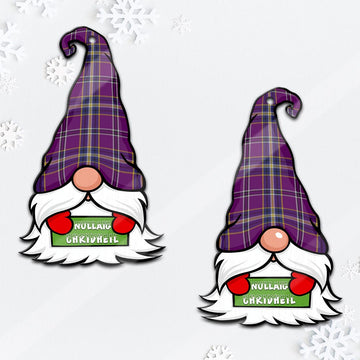 O'Riagain Gnome Christmas Ornament with His Tartan Christmas Hat