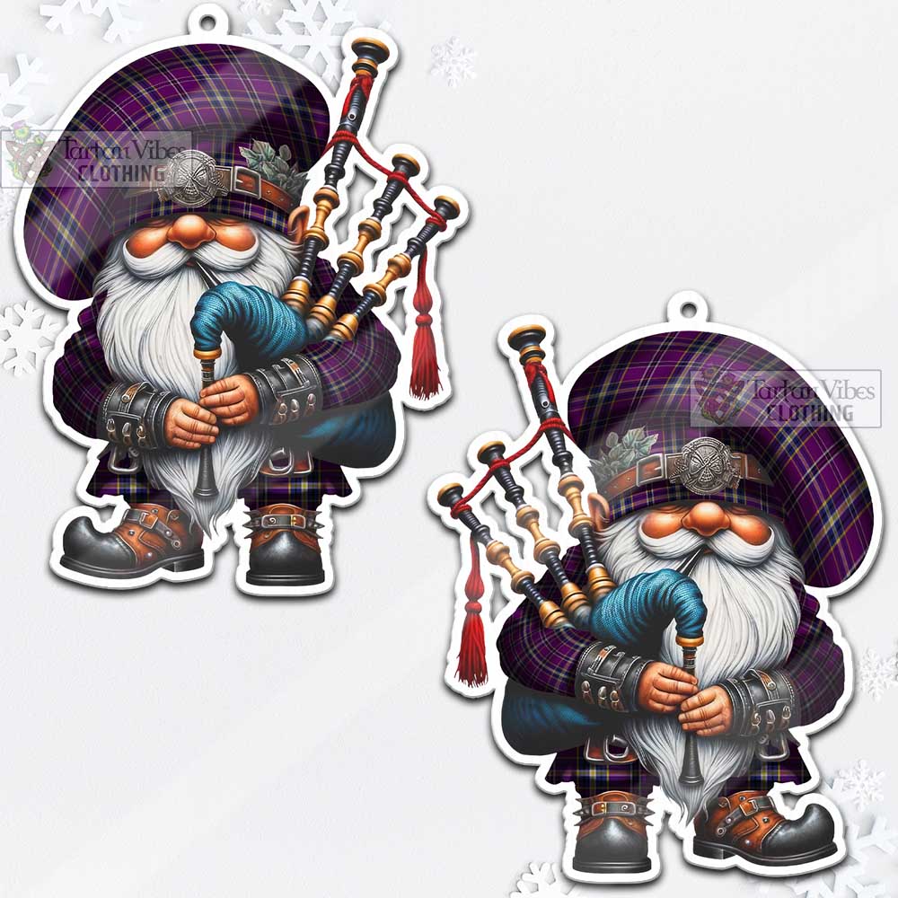 Tartan Vibes Clothing O'Riagain Tartan Badpiper Gnome Christmas Ornament