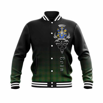 Orme Irish Clan Baseball Jacket with Coat of Arms Erin Go Bragh Celtic Inspired Unisex - Tartan Vibes Clothing