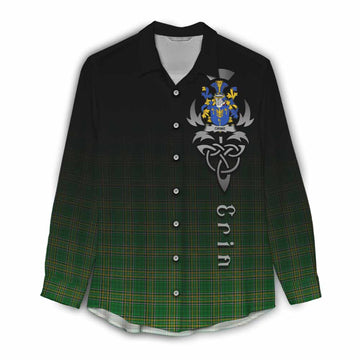 Orme Irish Clan Women's Casual Shirt with Coat of Arms Erin Go Bragh Celtic Inspired Female - Tartan Vibes Clothing