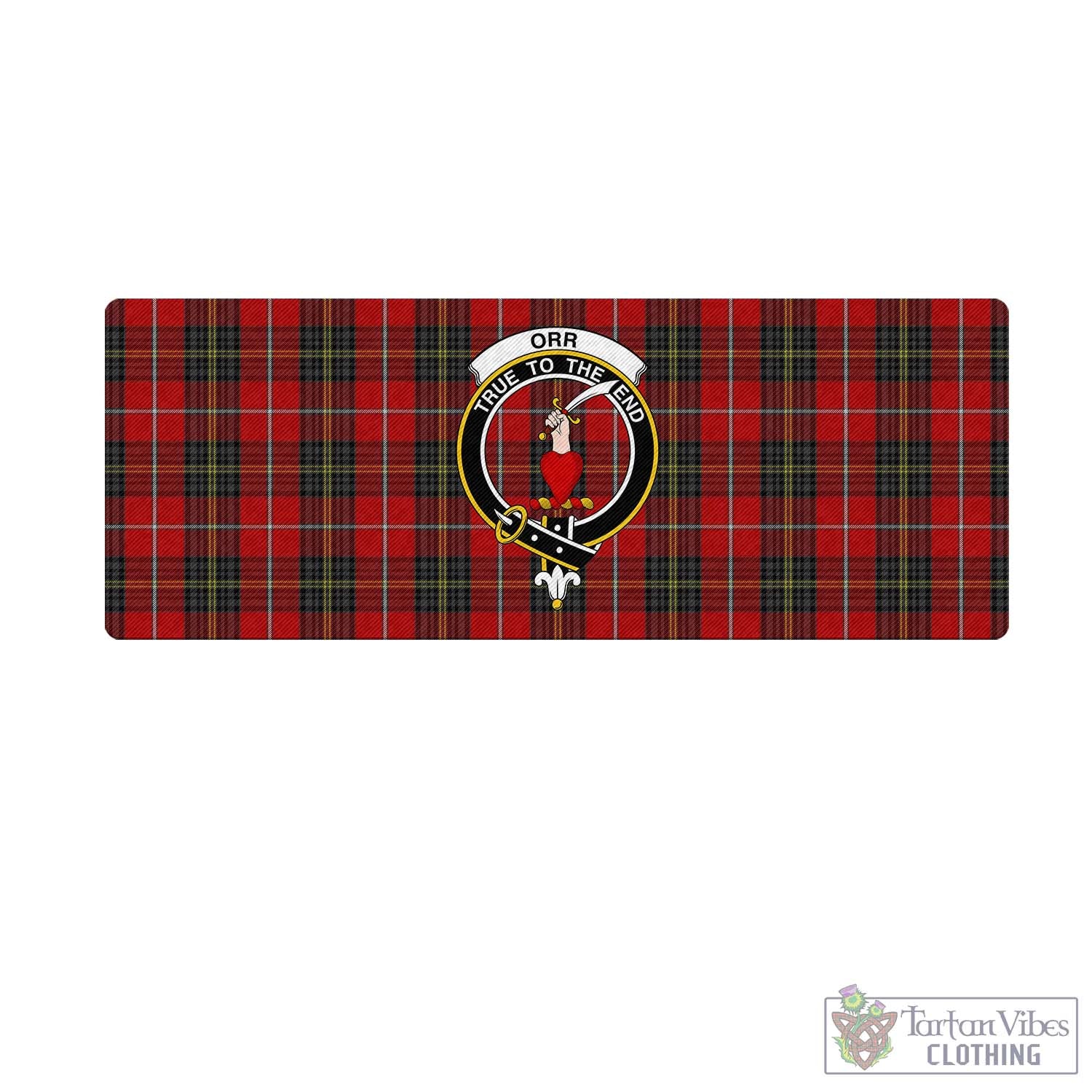 Tartan Vibes Clothing Orr Tartan Mouse Pad with Family Crest