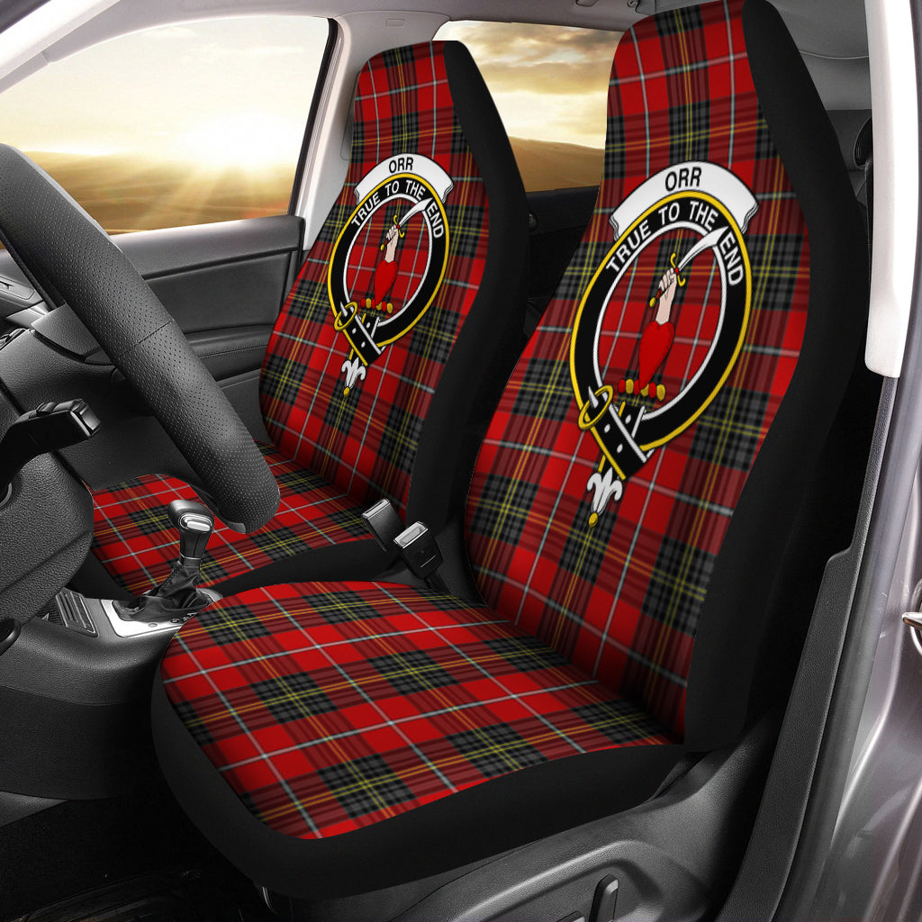 Orr Tartan Car Seat Cover with Family Crest One Size - Tartanvibesclothing