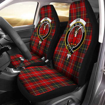 Orr Tartan Car Seat Cover with Family Crest