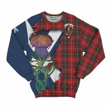 Orr Tartan Family Crest Sweatshirt Scottish Thistle Celtic Inspired Unisex - Tartan Vibes Clothing