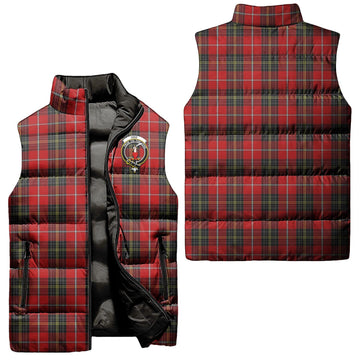 Orr Tartan Sleeveless Puffer Jacket with Family Crest