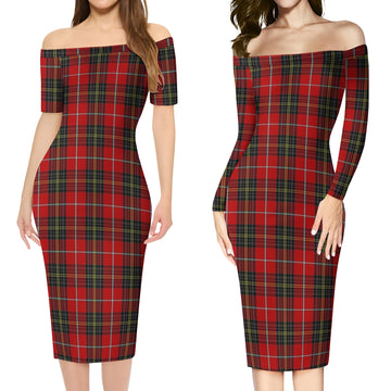 Orr Tartan Off Shoulder Lady Dress