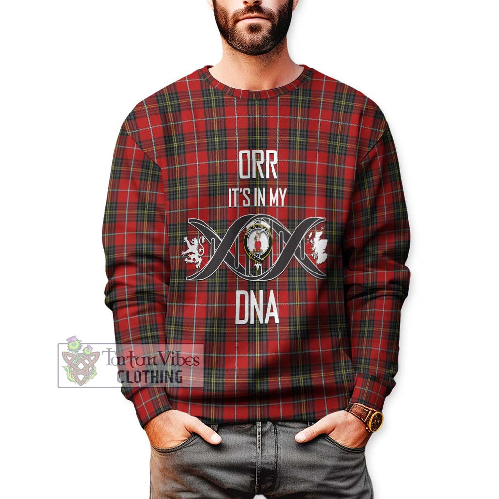 Orr Tartan Sweatshirt with Family Crest DNA In Me Style Unisex - Tartanvibesclothing Shop