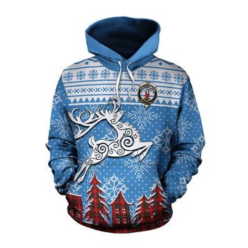 Orr Clan Christmas Cotton Hoodie Celtic Reindeer Style Pullover Hoodie XS - Tartan Vibes Clothing