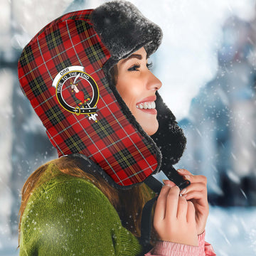 Orr Tartan Winter Trapper Hat with Family Crest