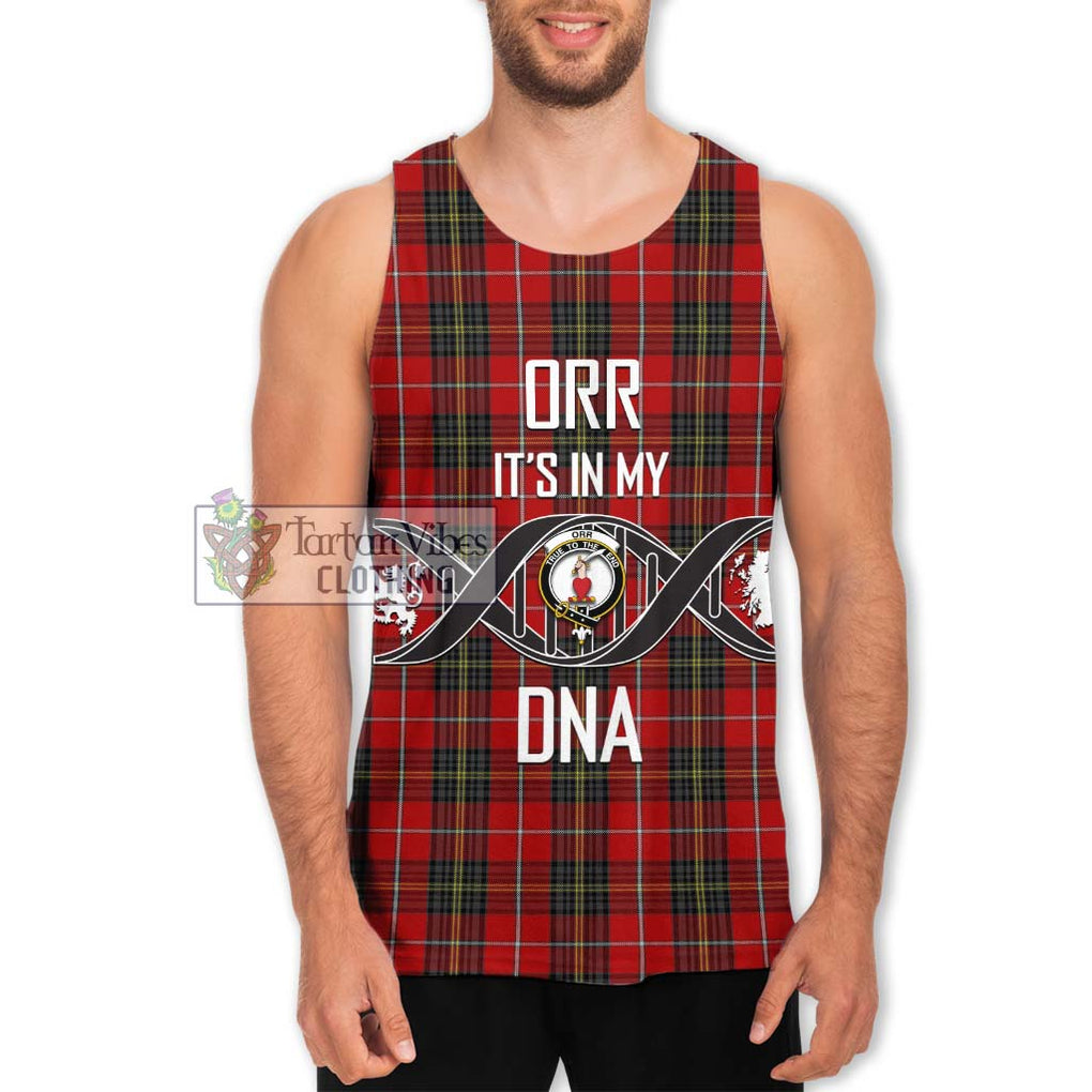 Orr Tartan Men's Tank Top with Family Crest DNA In Me Style Men - Tartanvibesclothing Shop