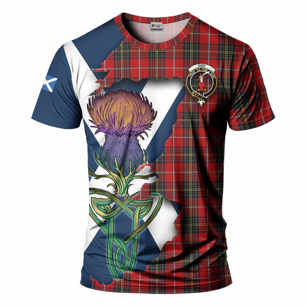 Orr Tartan Family Crest T-Shirt Scottish Thistle Celtic Inspired Kid's Shirt - Tartan Vibes Clothing