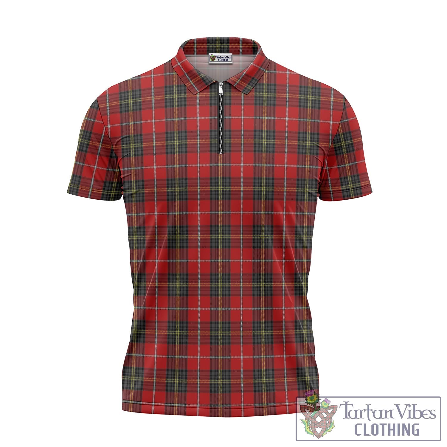 Tartan Vibes Clothing Orr Tartan Zipper Polo Shirt