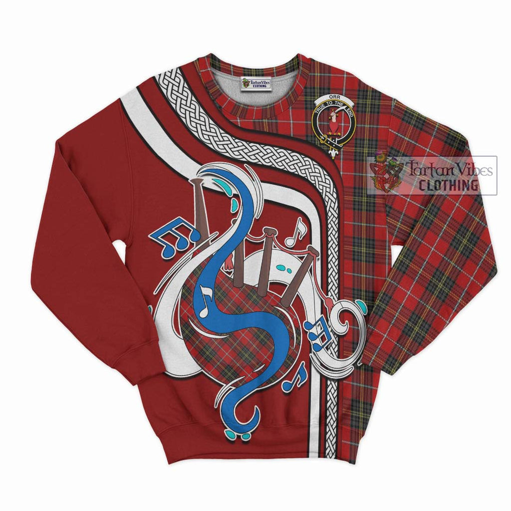 Tartan Vibes Clothing Orr Tartan Sweatshirt with Epic Bagpipe Style