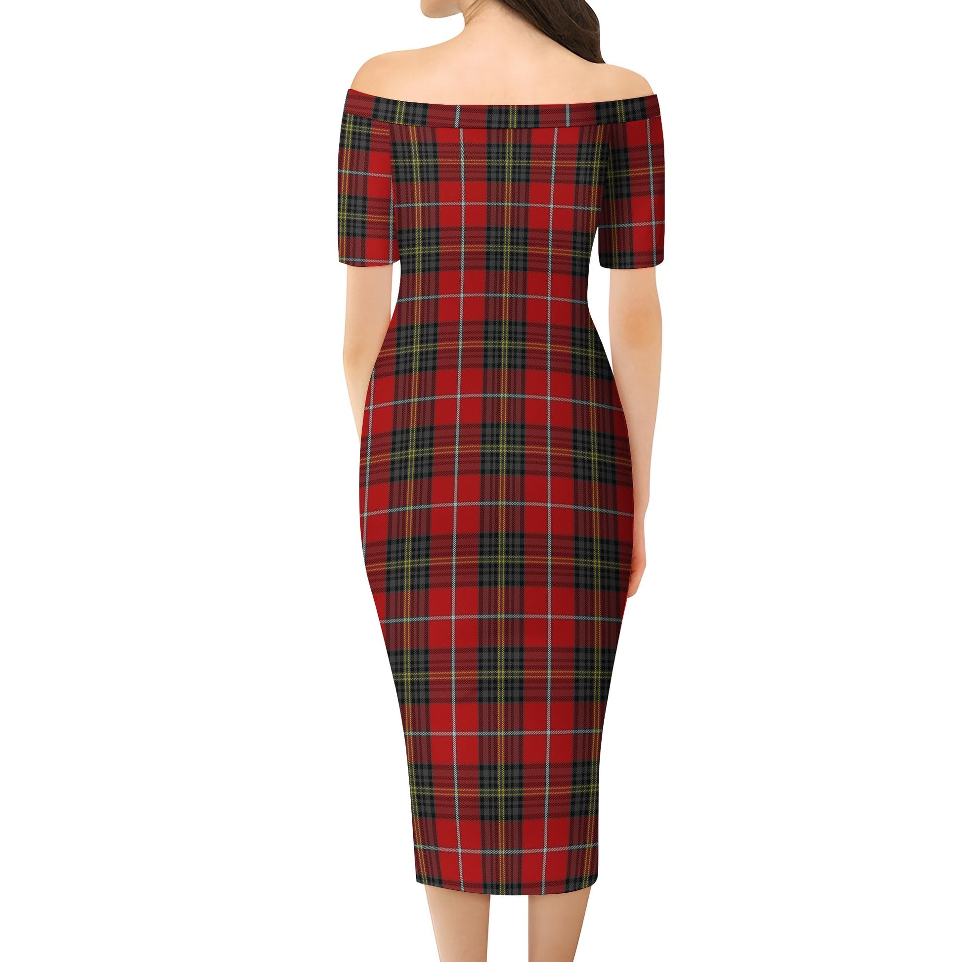 Orr Tartan Off Shoulder Lady Dress - Tartanvibesclothing