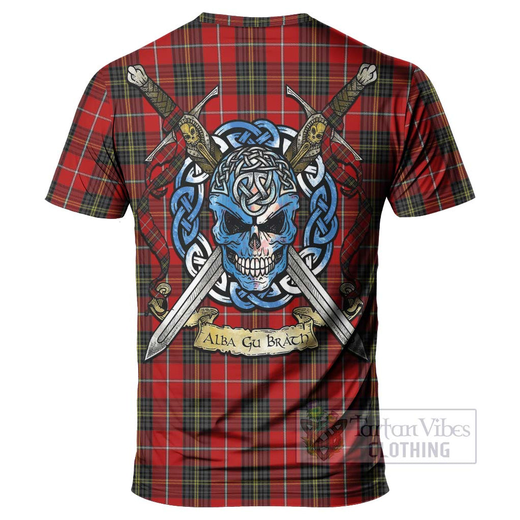 Tartan Vibes Clothing Orr Tartan T-Shirt with Family Crest Celtic Skull Style