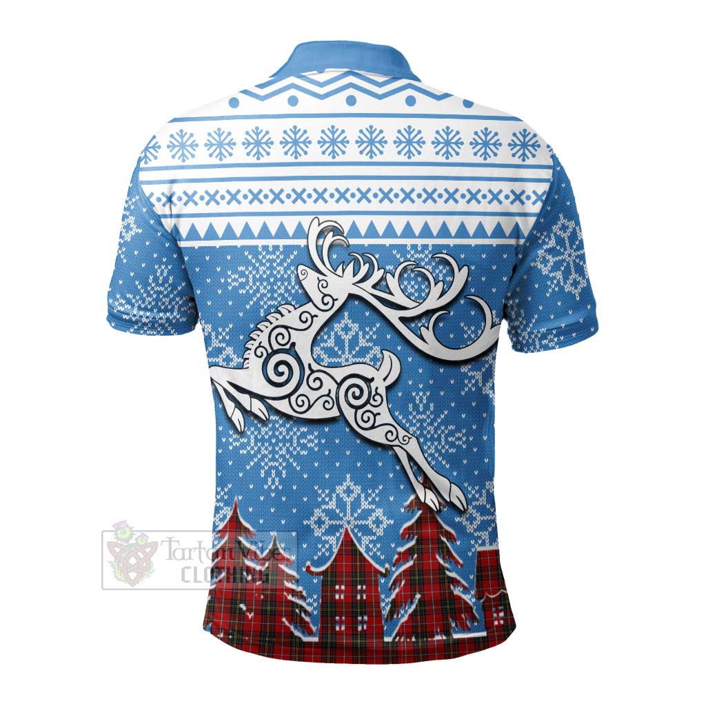 Orr Clan Christmas Polo Shirt Celtic Reindeer Style - Tartan Vibes Clothing