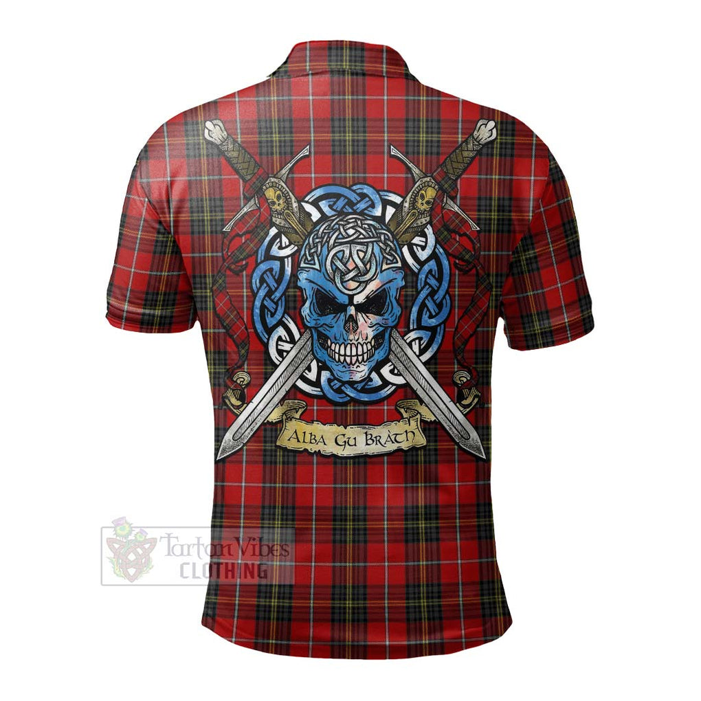 Tartan Vibes Clothing Orr Tartan Polo Shirt with Family Crest Celtic Skull Style