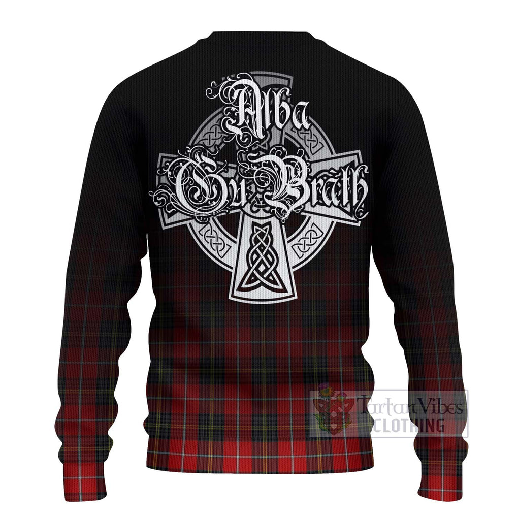 Tartan Vibes Clothing Orr Tartan Knitted Sweater Featuring Alba Gu Brath Family Crest Celtic Inspired