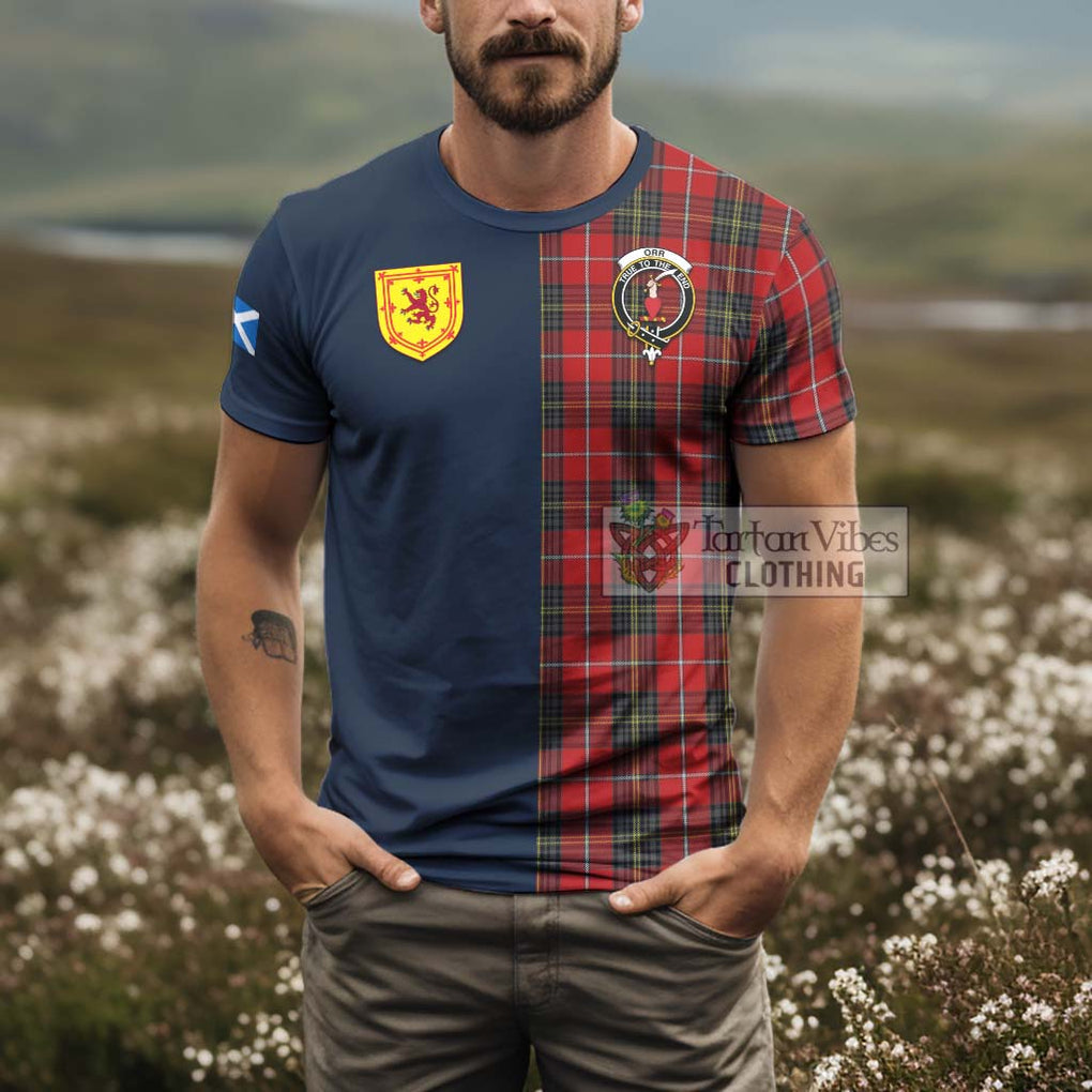 Tartan Vibes Clothing Orr Tartan T-Shirt Alba with Scottish Lion Royal Arm Half Style