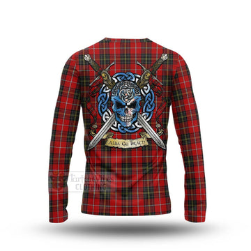 Orr Tartan Long Sleeve T-Shirt with Family Crest Celtic Skull Style