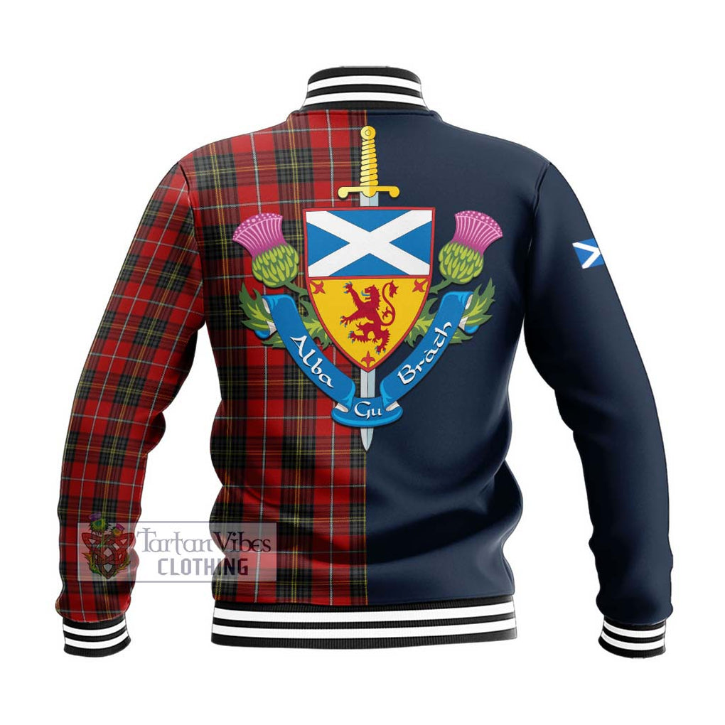 Tartan Vibes Clothing Orr Tartan Baseball Jacket with Scottish Lion Royal Arm Half Style