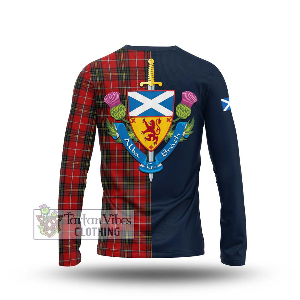 Tartan Vibes Clothing Orr Tartan Long Sleeve T-Shirt with Scottish Lion Royal Arm Half Style