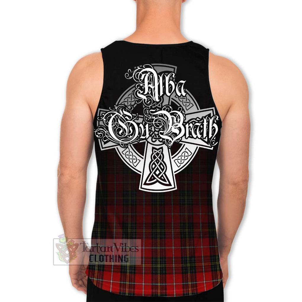 Tartan Vibes Clothing Orr Tartan Men's Tank Top Featuring Alba Gu Brath Family Crest Celtic Inspired