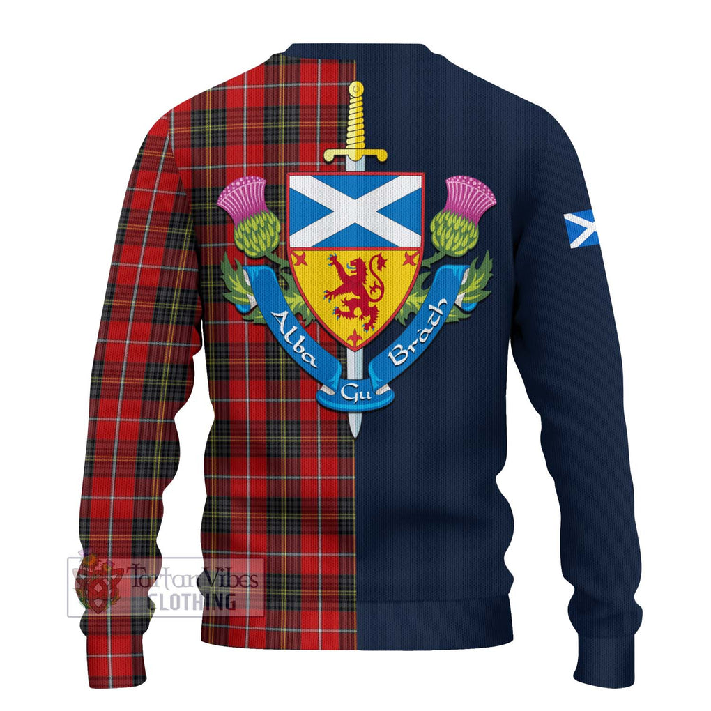 Tartan Vibes Clothing Orr Tartan Knitted Sweater with Scottish Lion Royal Arm Half Style