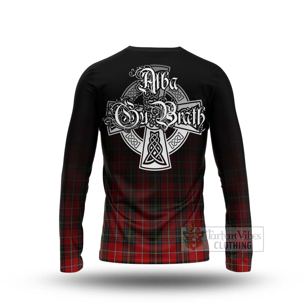 Tartan Vibes Clothing Orr Tartan Long Sleeve T-Shirt Featuring Alba Gu Brath Family Crest Celtic Inspired