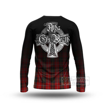 Orr Tartan Long Sleeve T-Shirt Featuring Alba Gu Brath Family Crest Celtic Inspired