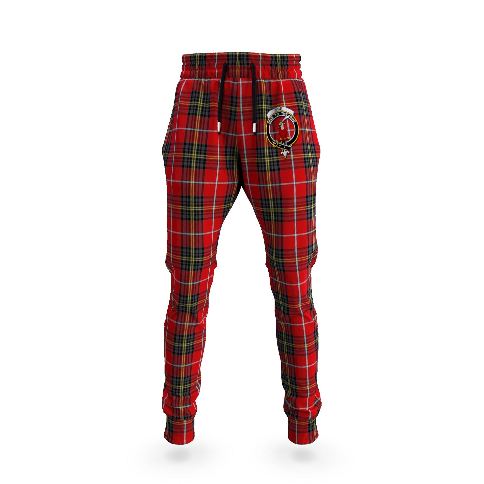 Orr Tartan Joggers Pants with Family Crest 5XL - Tartan Vibes Clothing