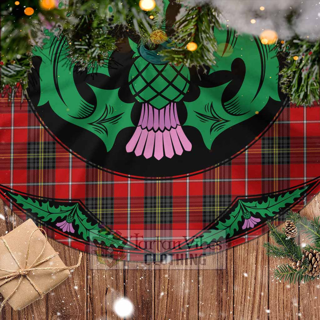 Tartan Vibes Clothing Orr Tartan Christmas Tree Skirt Scottish Thistle Style